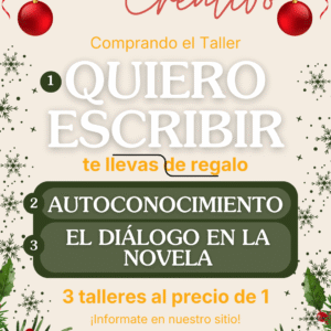 Diciembre creativo - Quiero escribir + 2 talleres | 3x1